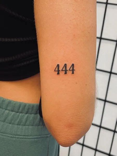 444 tattoo|o que significa a tatuagem 444